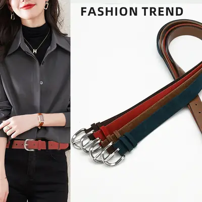 Retro Women's Belt Frosted Leather Waist Cover
