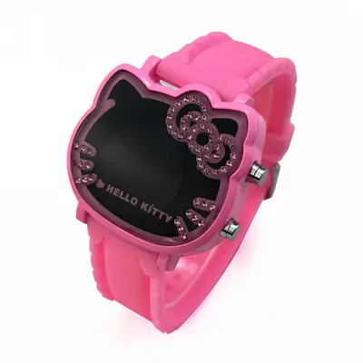 Hello Kitty LED Electronic Watch for Girls Pink
