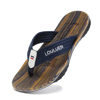 Men's Striped Non-Slip Flip Flops Summer Sandals