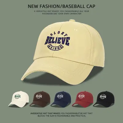New Fashion Baseball Cap with "Believe You Can" Embroidery