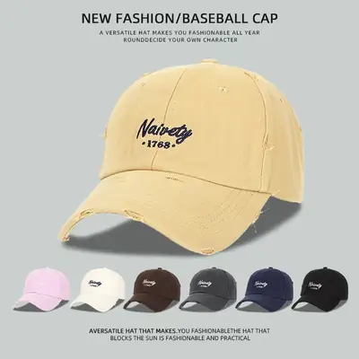 Pink Baseball Cap Women's Wide Brim Sun Cover