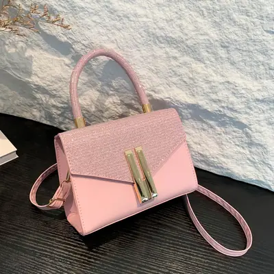 Pink Women's Square Shoulder Bag 2024