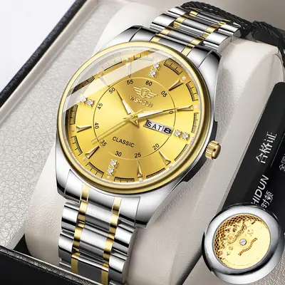 Luminous Steel Belt Watch for Men