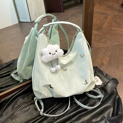 Women's Butterfly Shoulder Bag Grey 2024 New Fashion