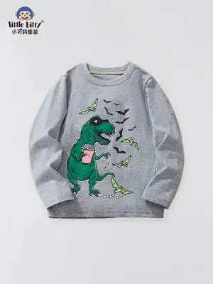 Littlebitty Boys T-Shirt Cartoon Print Grey