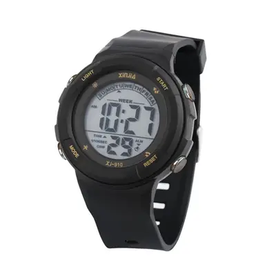 XJ-910 Waterproof Digital Watch Black Large Screen