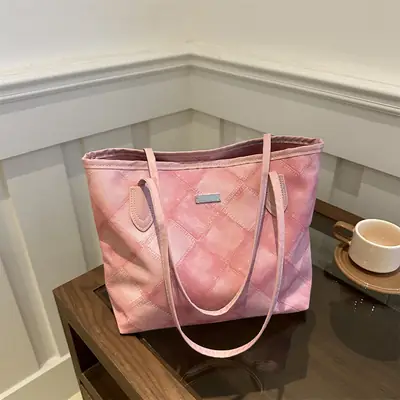 Black Textured Shoulder Bag for Women 2024