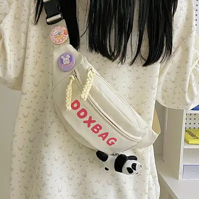 2024 New Japanese Style Pink Cute Waist Bag for Women