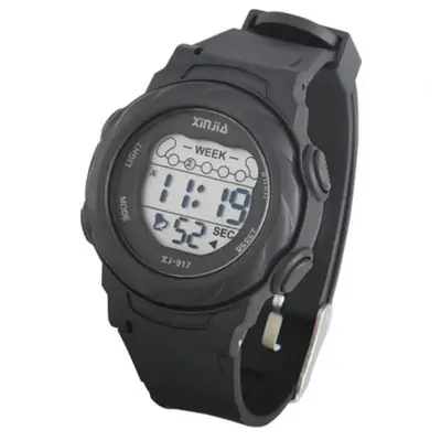 Xinjia Waterproof Digital Watch Black Large Screen