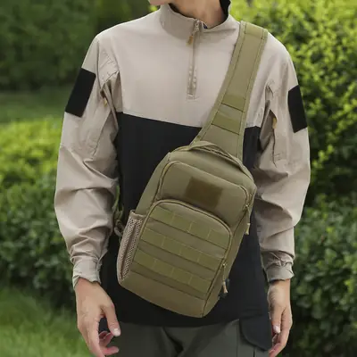 New Men's Tactical Crossbody Bag Large Capacity Outdoor Sports