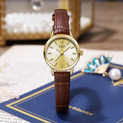 Goldie Women's Leather Belt Watch Small Elegant Dial