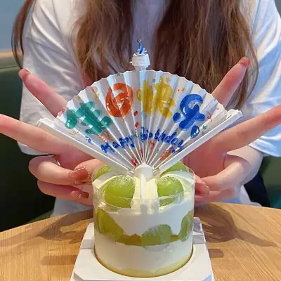 Korean Creative Clown Birthday Candles Cake Party Baking Decorations Quirky Wholesale Clown Banner Candles