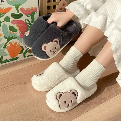 Cotton Slip-On Socks for Women Winter Warm Indoor