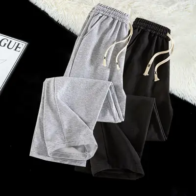 Retro Straight Sports Pants Unisex All-match Couple Casual Spring Autumn New Arrival