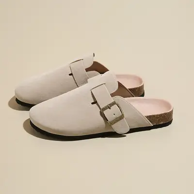 Women's Beige Birkenstock Sandals Lazy Soft Soles