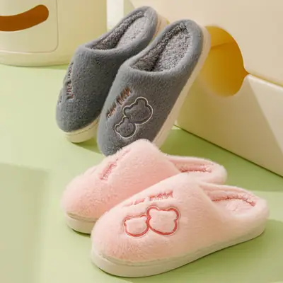 Cotton Slippers Men Autumn Winter Warm Comfort