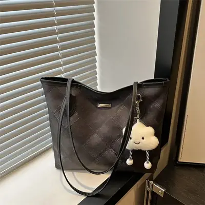 Women's Large Capacity Quilted Shoulder Bag Winter