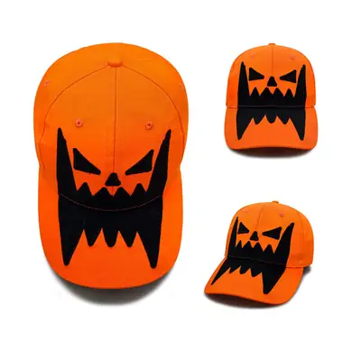 Orange Baseball Cap for Men Women Halloween