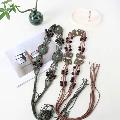 Vintage Bohemian Waist Rope Belt for Women