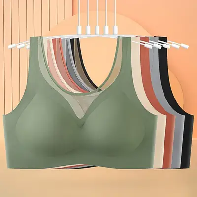 Spring Underwear Set with Chest Pad Vest & No Steel Rings