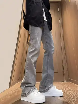 Men's American Wash Jeans Haze Gray Slim Fit