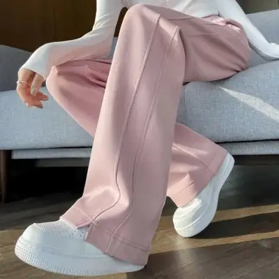 Women's High-Waist Slimming Sweatpants White New Spring Autumn 2026