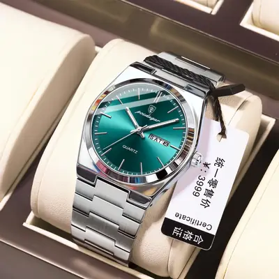 Swiss brand new ultra-thin men's watch waterproof luminous quartz watch live foreign trade explosions