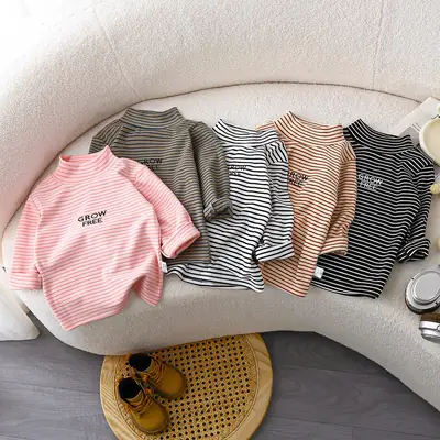 Autumn Striped Long Sleeve T-Shirt for Boys