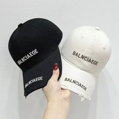 Joker Letter Embroidered Brown Baseball Cap for Women