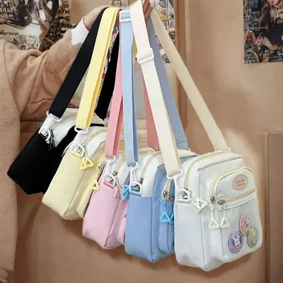 New Korean Style Shoulder Bag with 6 Pockets