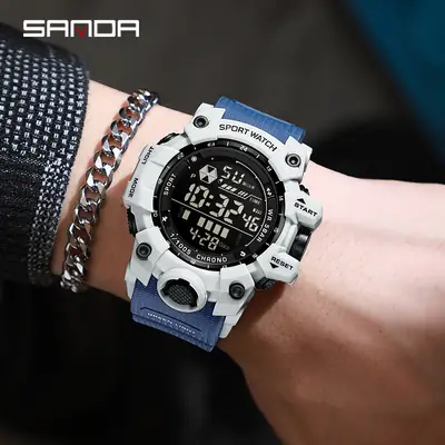 Sanda Youth Waterproof Digital Watch 24HMS