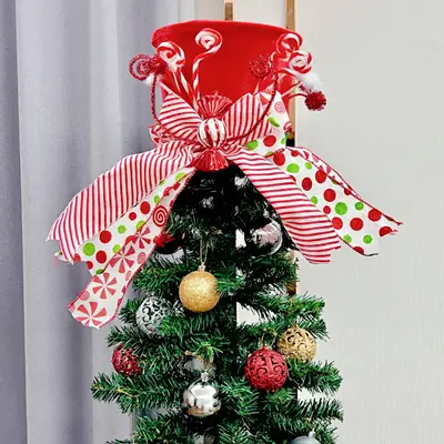 Red Crossbody Bag with Striped Bow for Kids