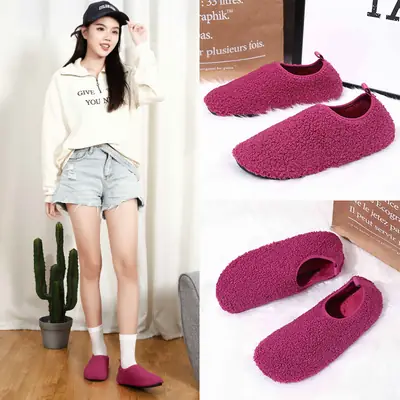 Pink Crossbody Cotton Slippers for Men Women