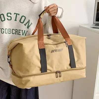 Black Dry Wet Separation Yoga Bag for Men Women