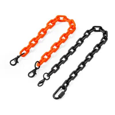 Black Two-Dumb Gun Lobber Chain Bag for Men