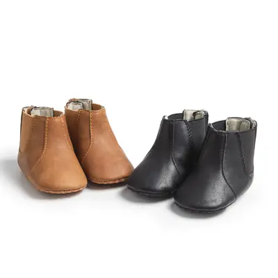 Amazon New Baby Shoes Simple Sleeve Boots Fashion British Style Easy-to-Wear Baby Shoes Baby Shoes
