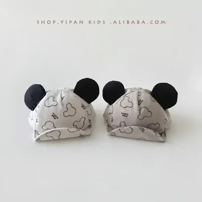 Newborn Baby Cap with Mickey Mouse Design