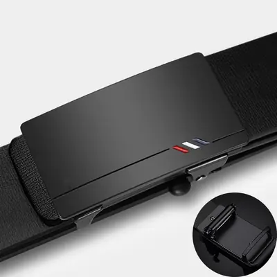 Men's Genuine Leather Belt with Automatic Buckle