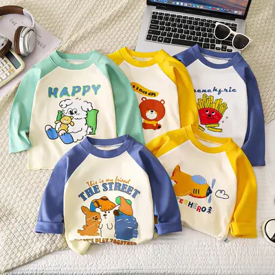 Super Hero Yellow Cotton Long Sleeve T-Shirt for Boys