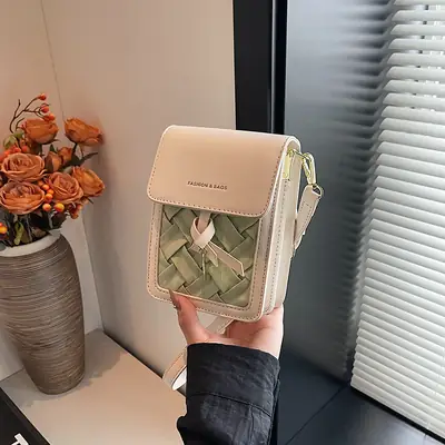 2025 French Style Square Phone Bag for Women
