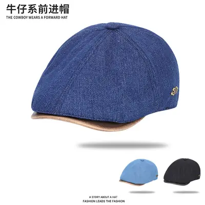 British Retro Duck Tongue Hat for Men Winter