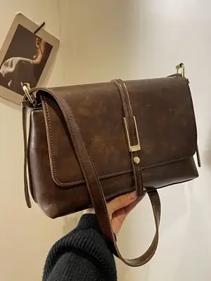 Retro Fashion Crossbody Bag Women 2026 Square High End