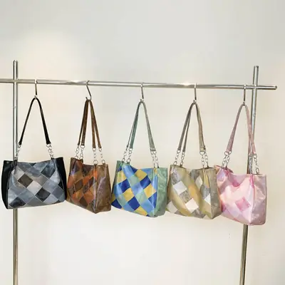 Pink Vintage Hepburn Style Shoulder Bag for Women