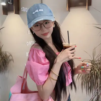 Three-Dimensional Embroidered Denim Cap Women's Washed Vintage Cool Korean Cap for Men