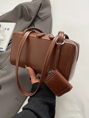 Retro Brown Women's 2024 Underarm Bag