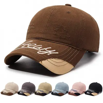 New Arrival Letter Embroidered Cap for Men Women