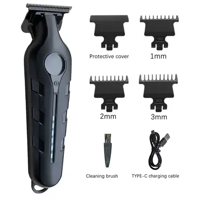 2024 Electric Hair Clipper with 4 Blades & USB Charging