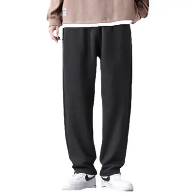 Men's Fleece Warm Pants Winter Warm Mid Waist
