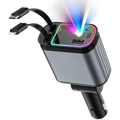 Dual Cable Charger with Starry Light & Projection Lamp