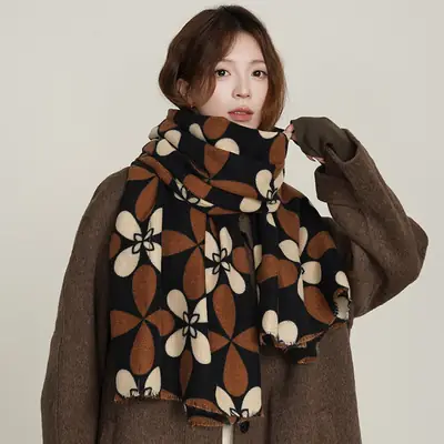 Women's 2025 Cashmere Tassel Scarf Autumn Winter Warm